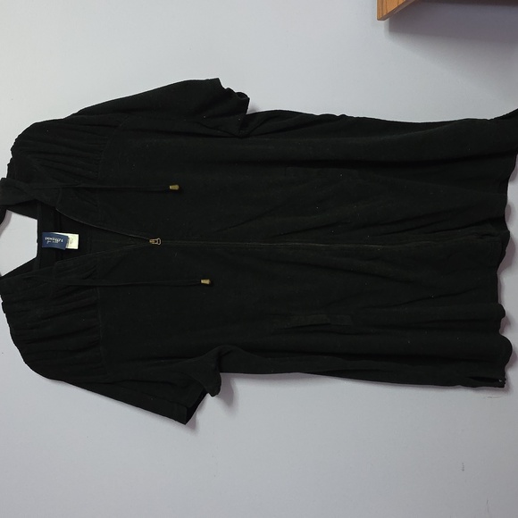 Swimsuits For All Other - Swimsuits For All‎ Black Swim Coverup Full Zip And Hood